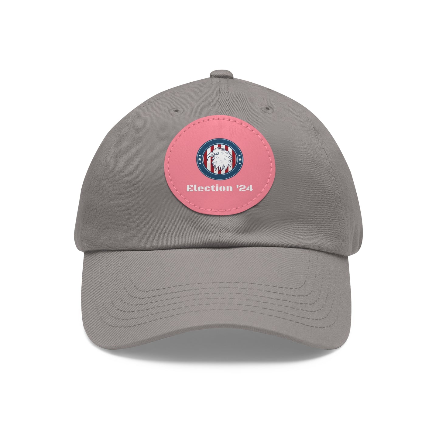 Hat with Leather Patch (Round)