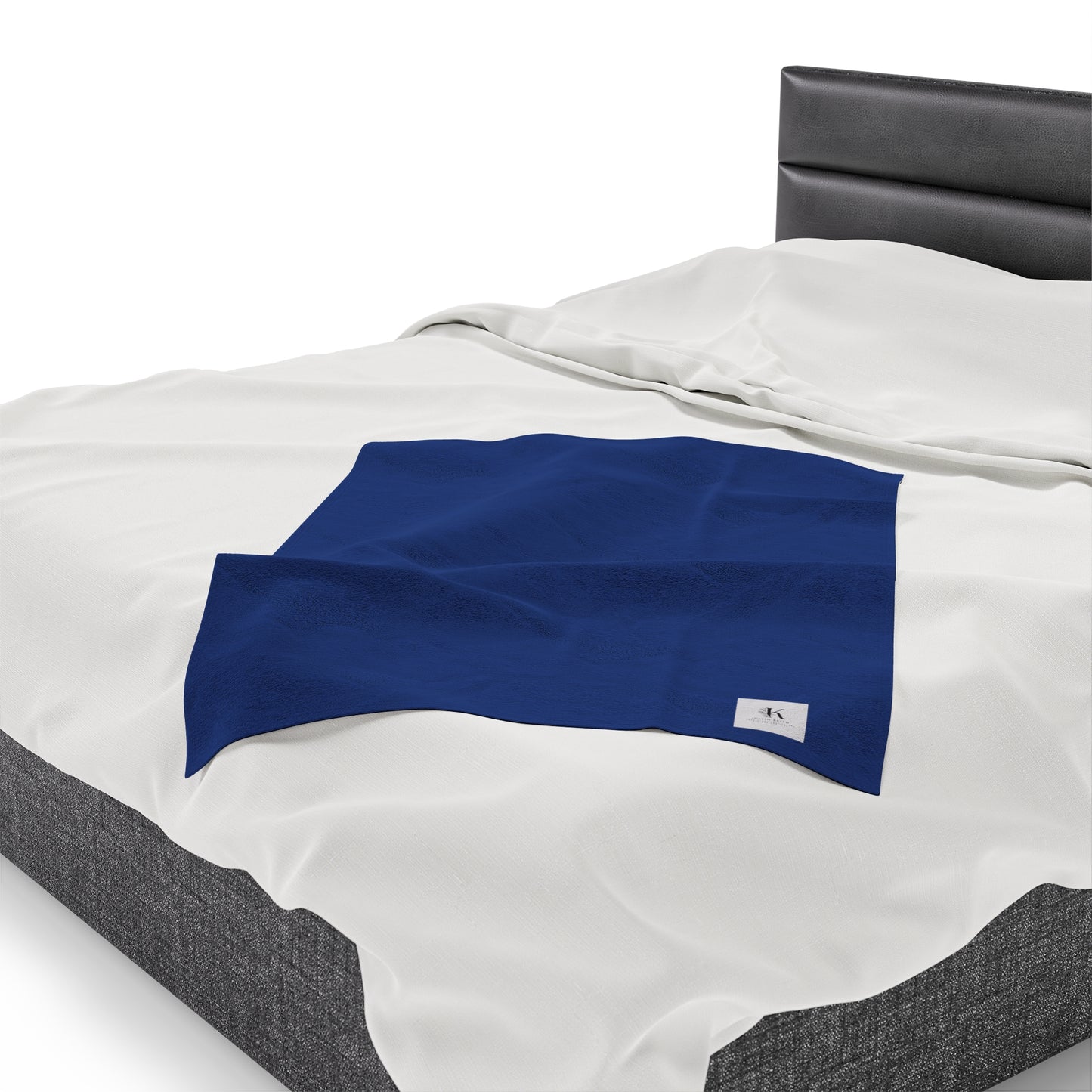 Blue Velveteen Plush Blanket