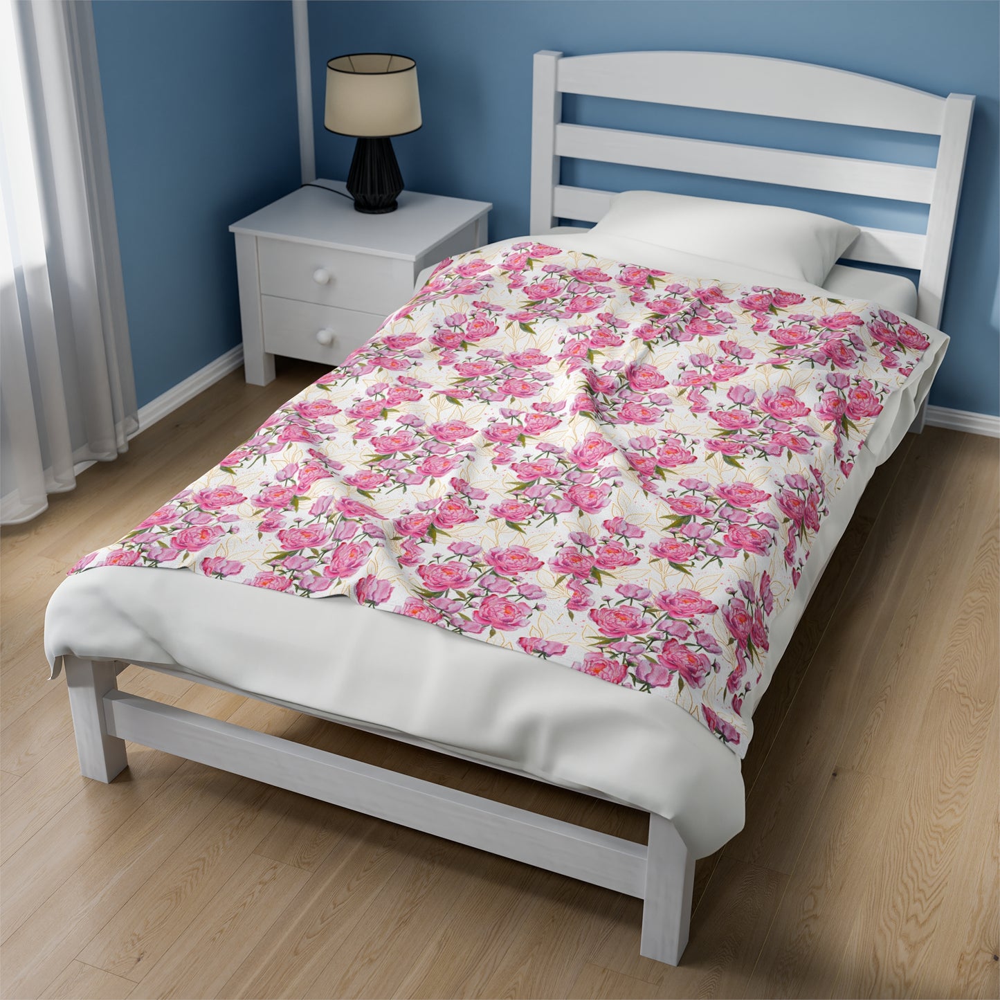 Roses Velveteen Plush Blanket