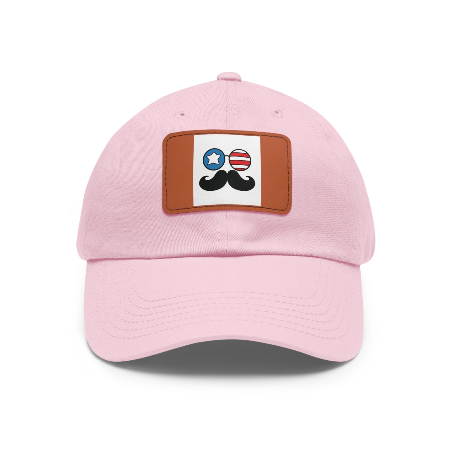 Dad Hat with Leather Patch (Rectangle)