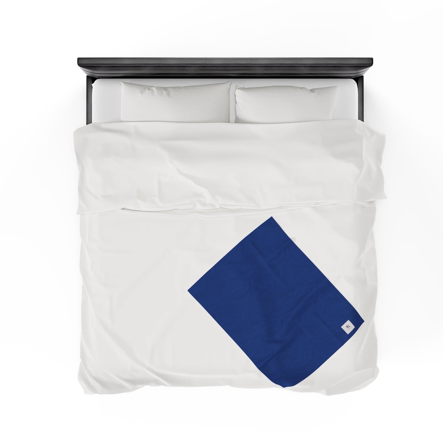 Blue Velveteen Plush Blanket