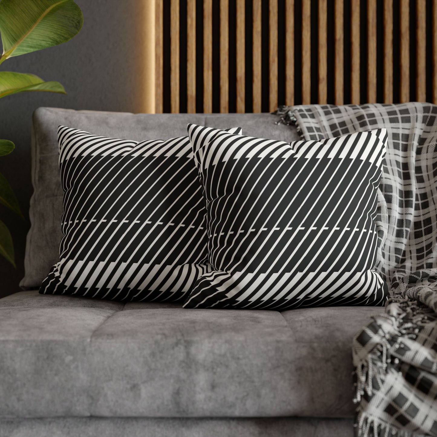 Faux Suede Square Pillowcase