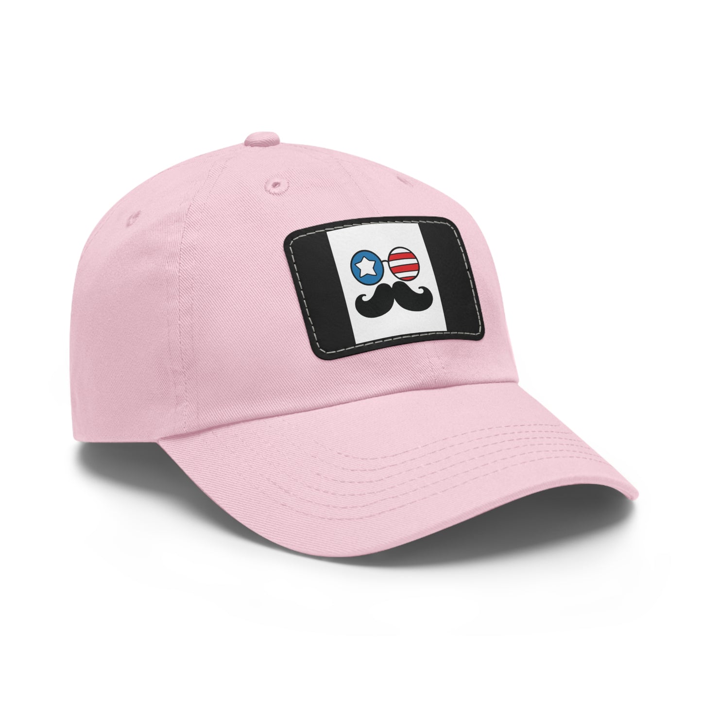 Dad Hat with Leather Patch (Rectangle)
