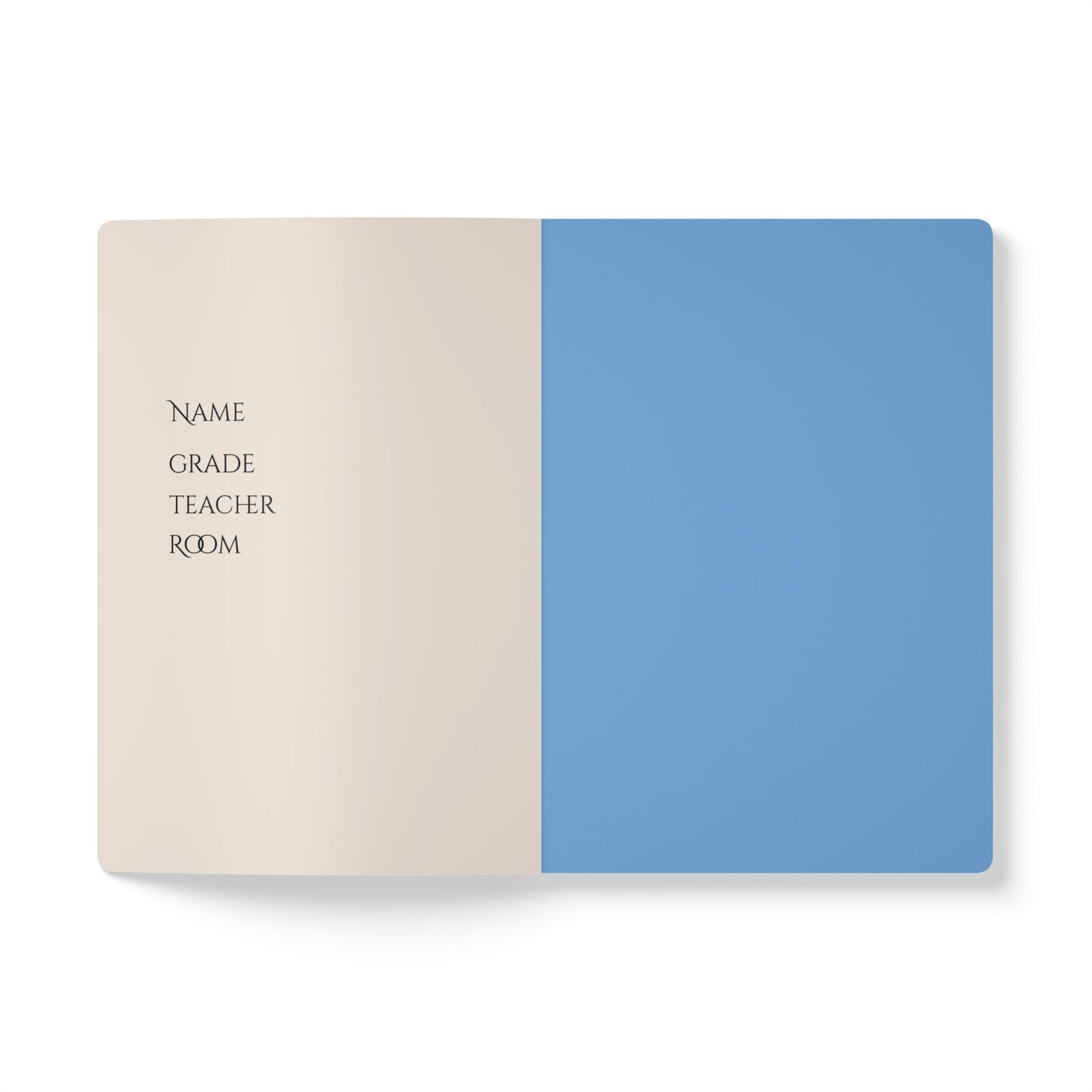 English Softcover Notebook