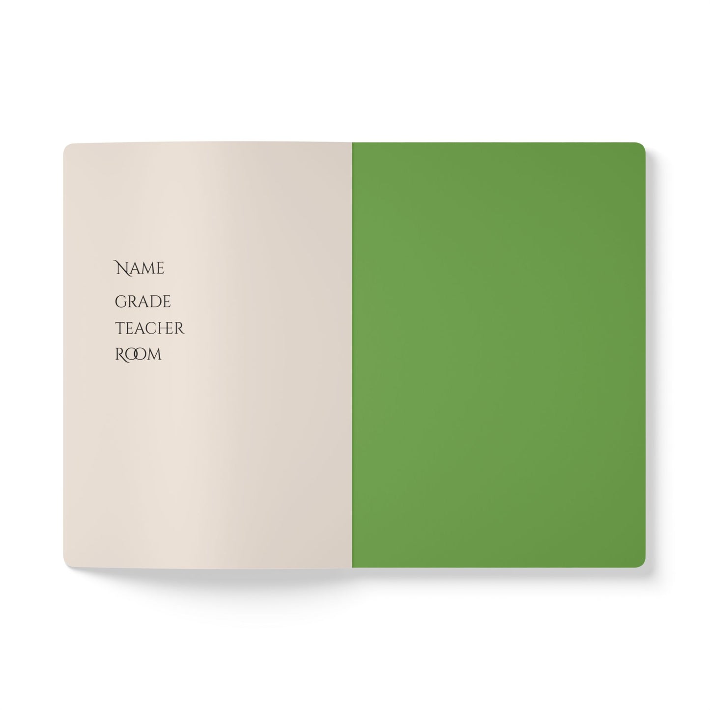 Pale Green Softcover Notebook