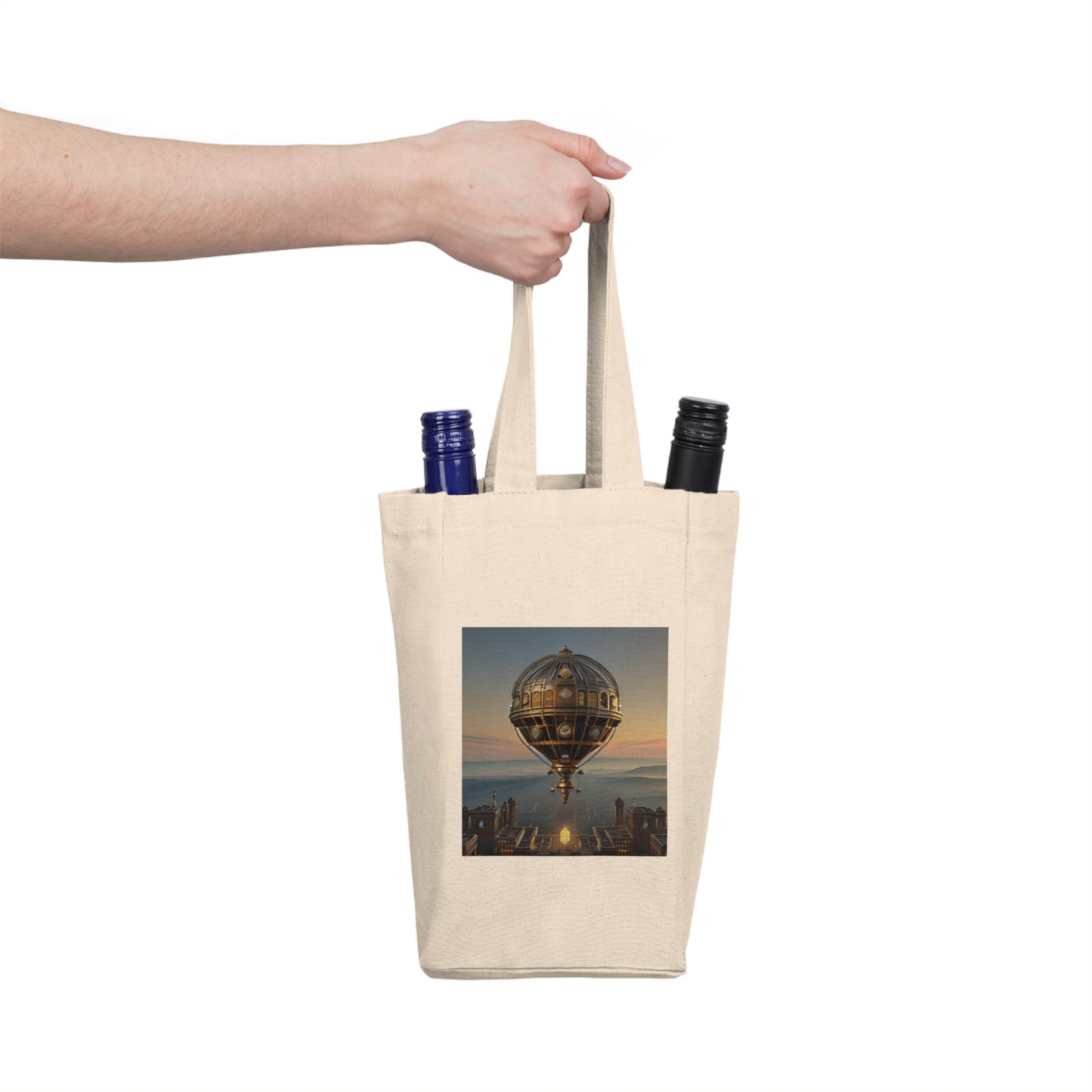 Double Wine Tote Bag