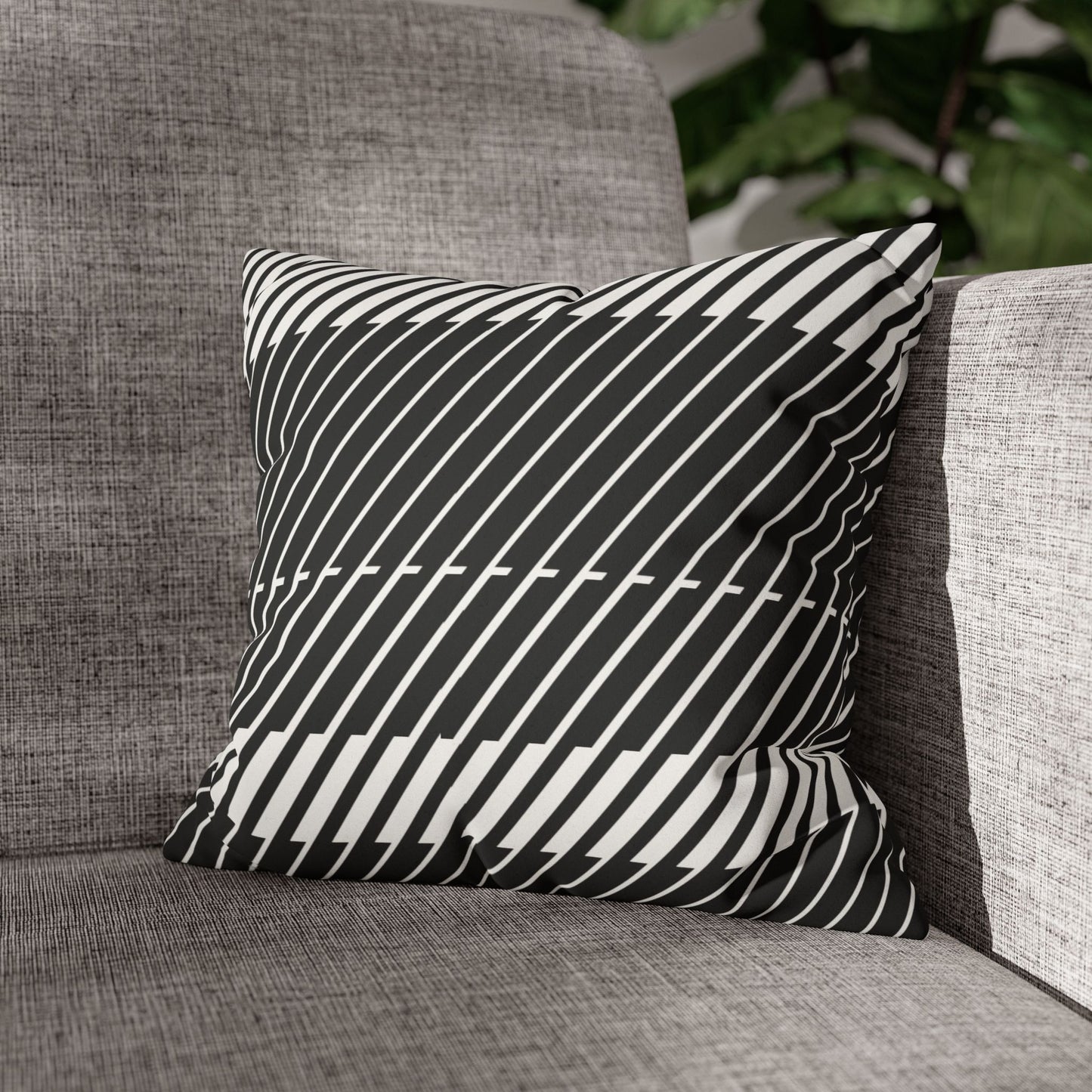 Faux Suede Square Pillowcase