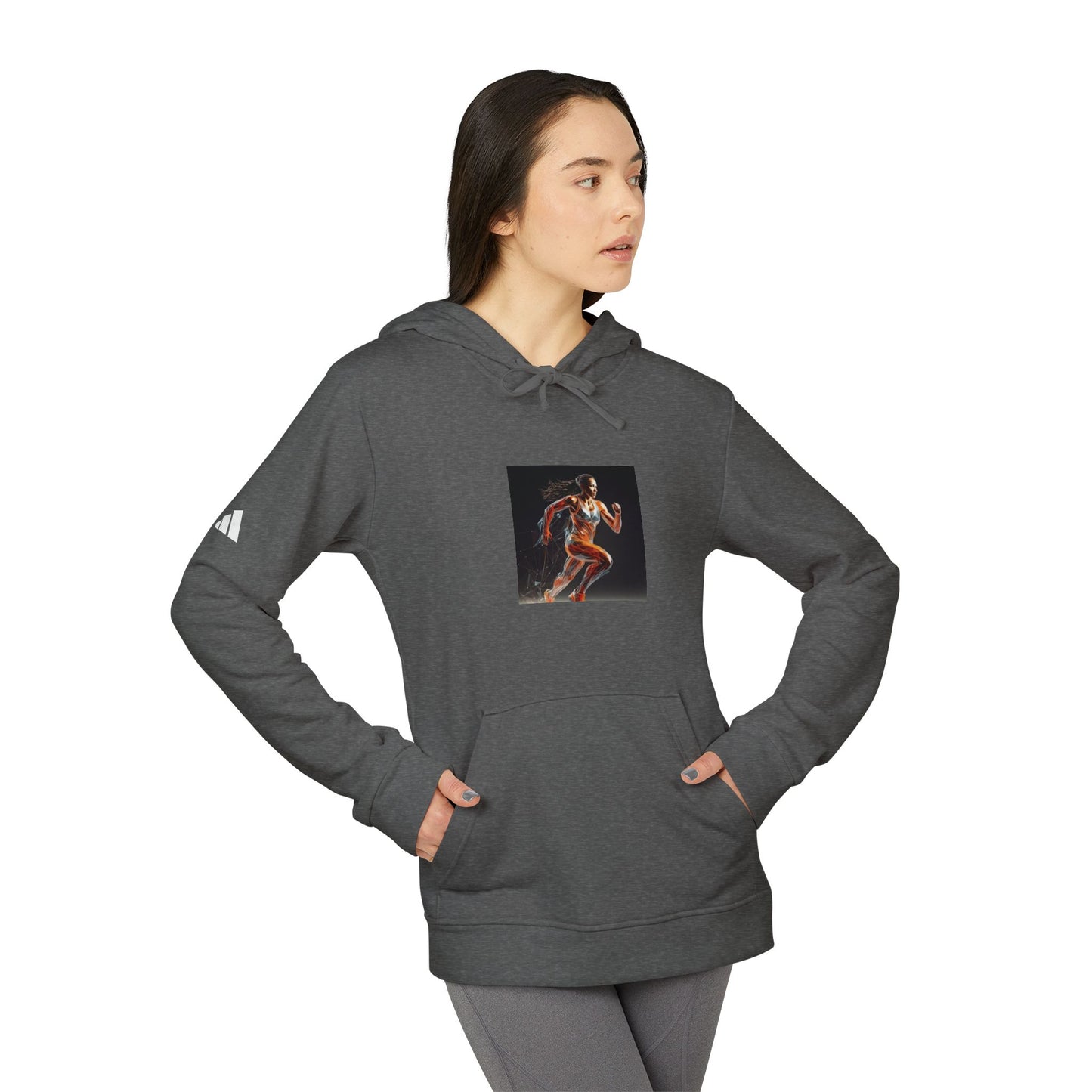 Women Adidas Unisex Fleece Hoodie