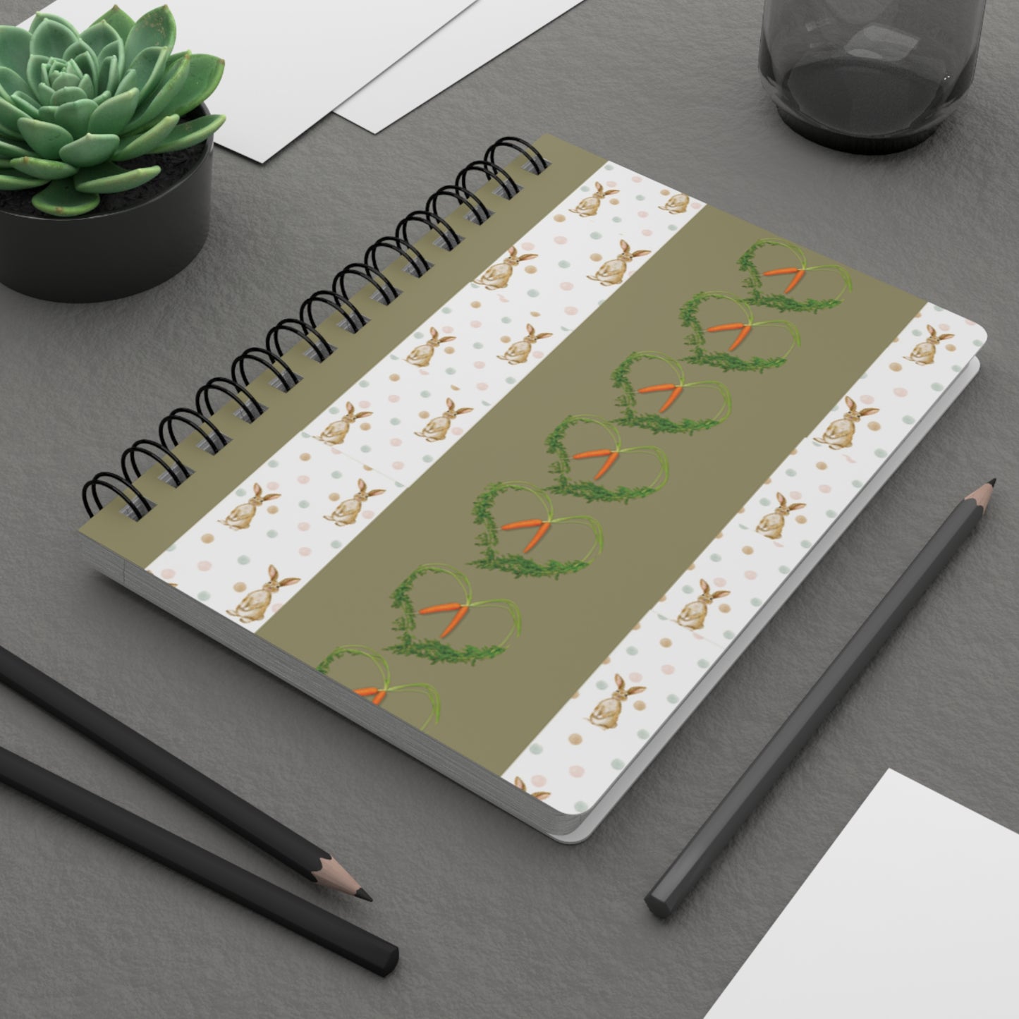 "Where's my carrot? "Spiral Bound Notebook