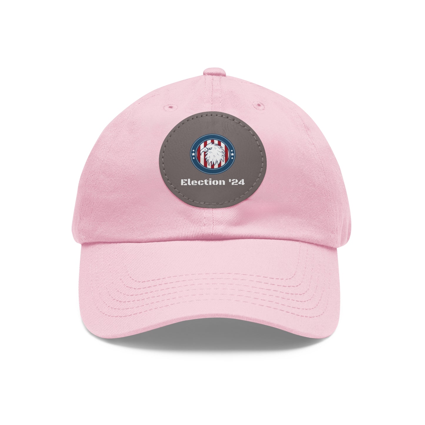 Hat with Leather Patch (Round)