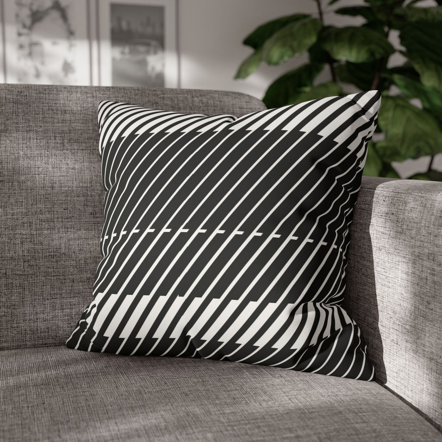 Faux Suede Square Pillowcase