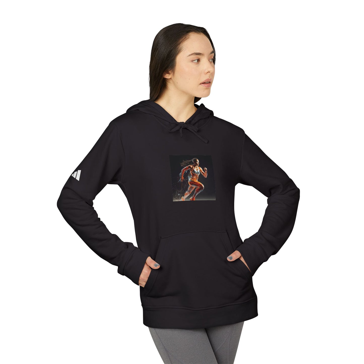 Women Adidas Unisex Fleece Hoodie
