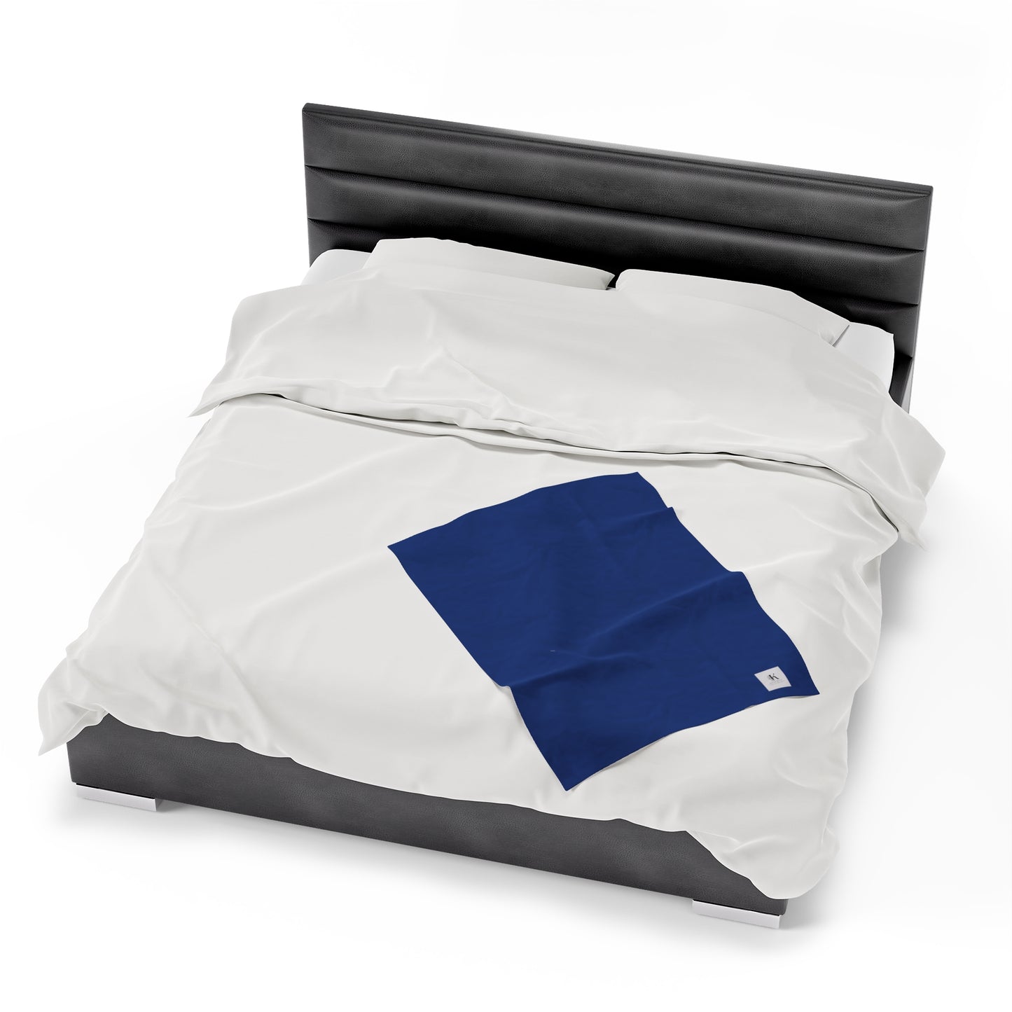 Blue Velveteen Plush Blanket