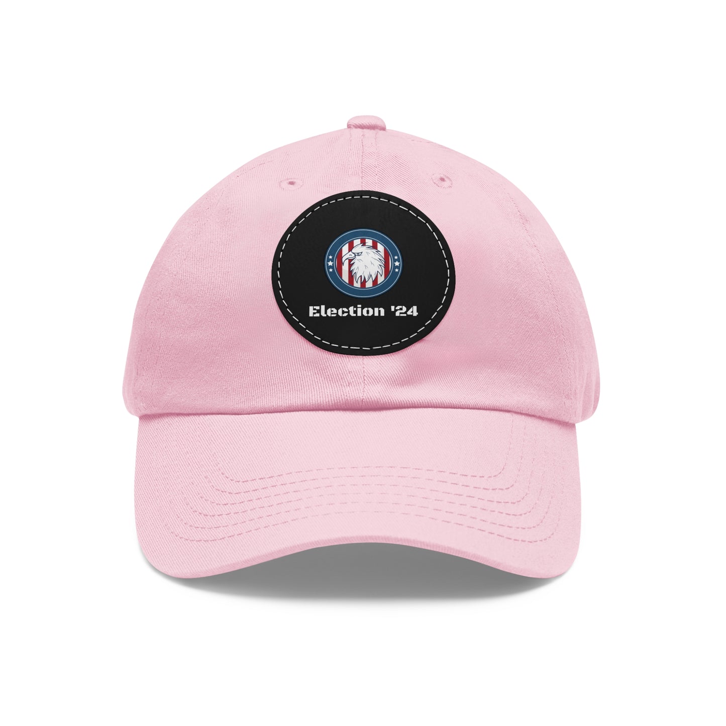 Hat with Leather Patch (Round)
