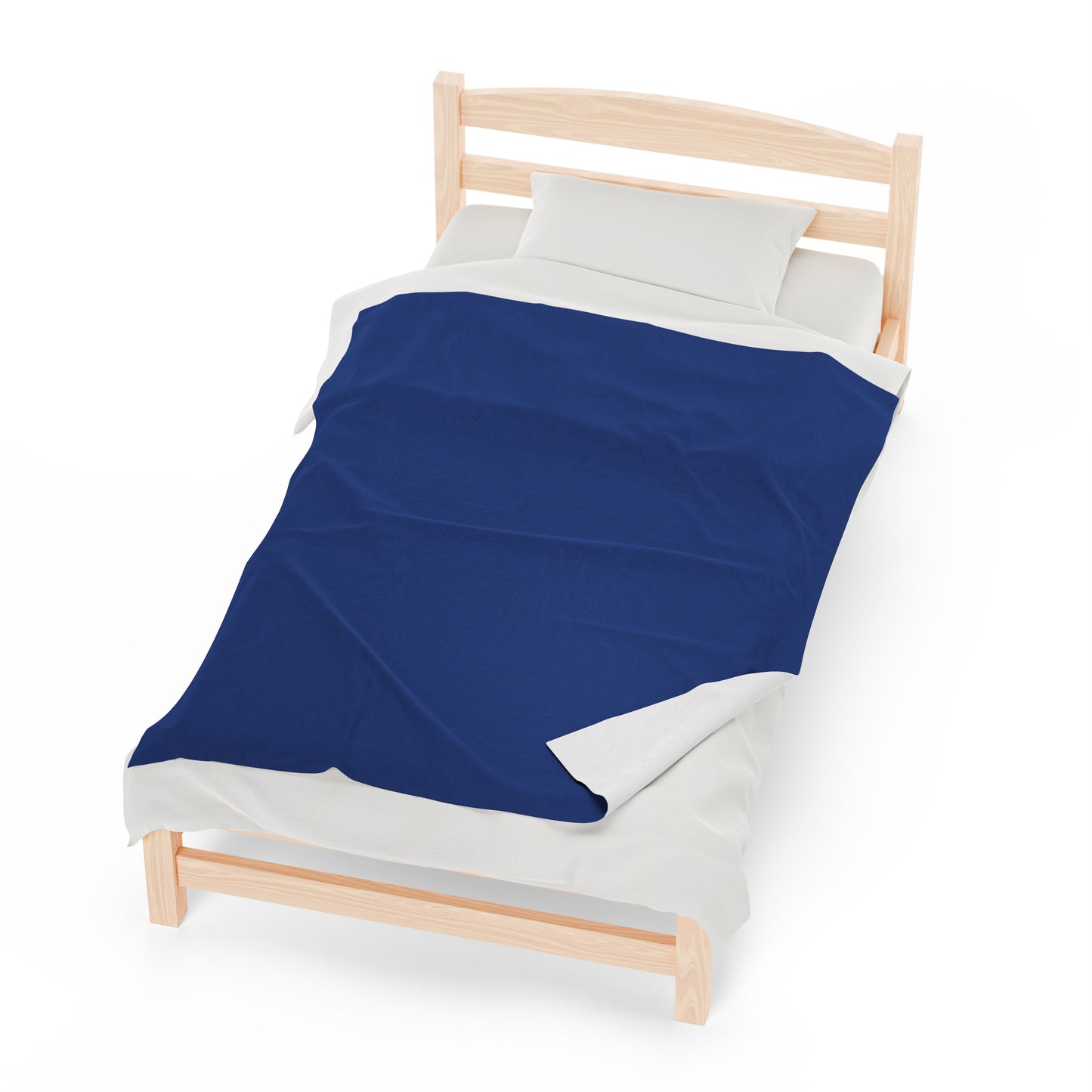 Blue Velveteen Plush Blanket