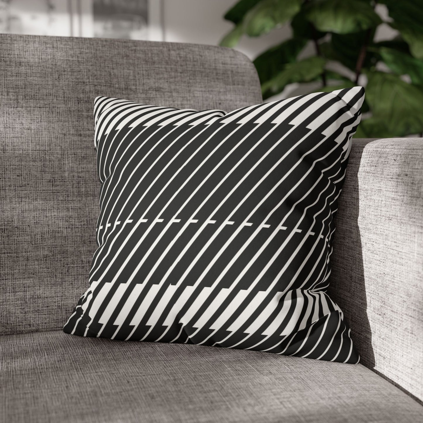 Faux Suede Square Pillowcase