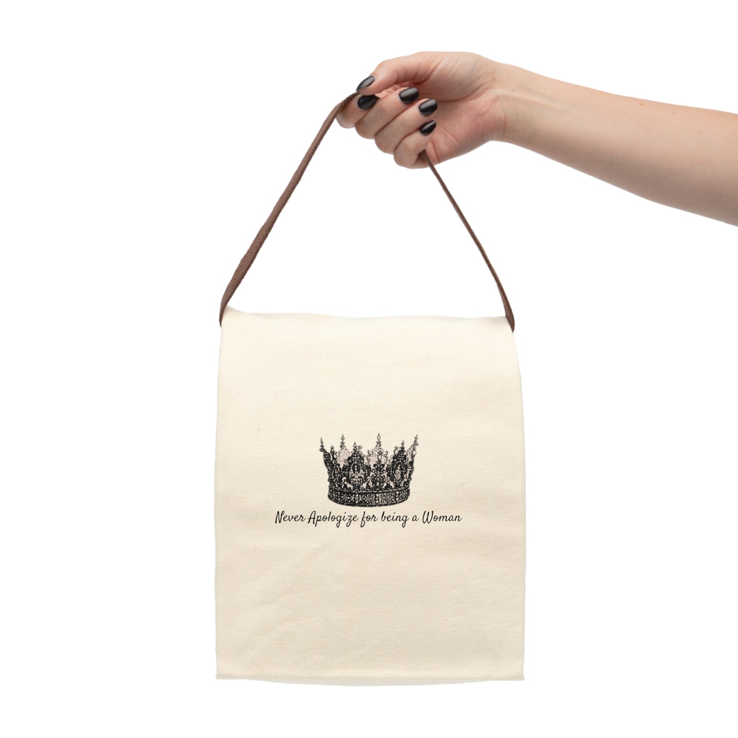 Canvas Lunch Bag With Strap