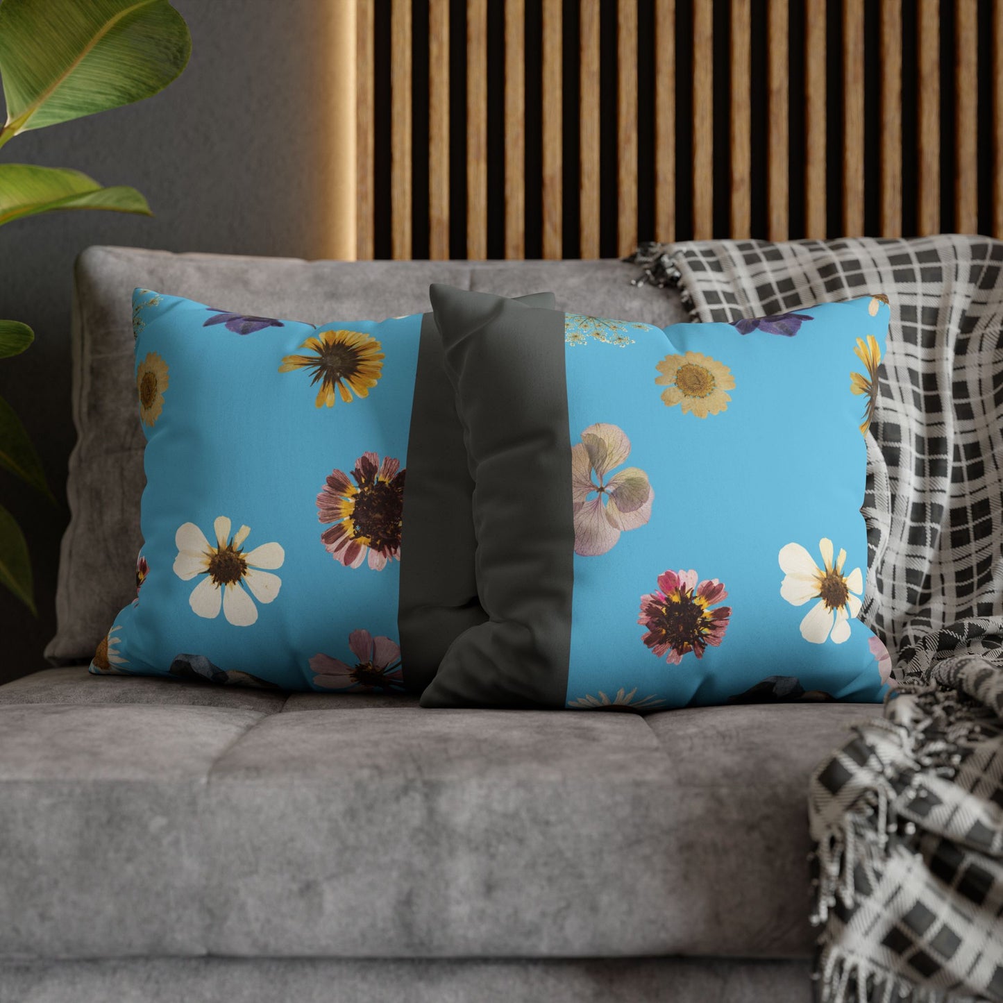 Faux Suede Square Pillowcase