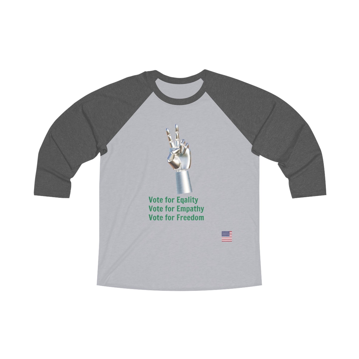 Unisex Tri-Blend 3\4 Raglan Tee