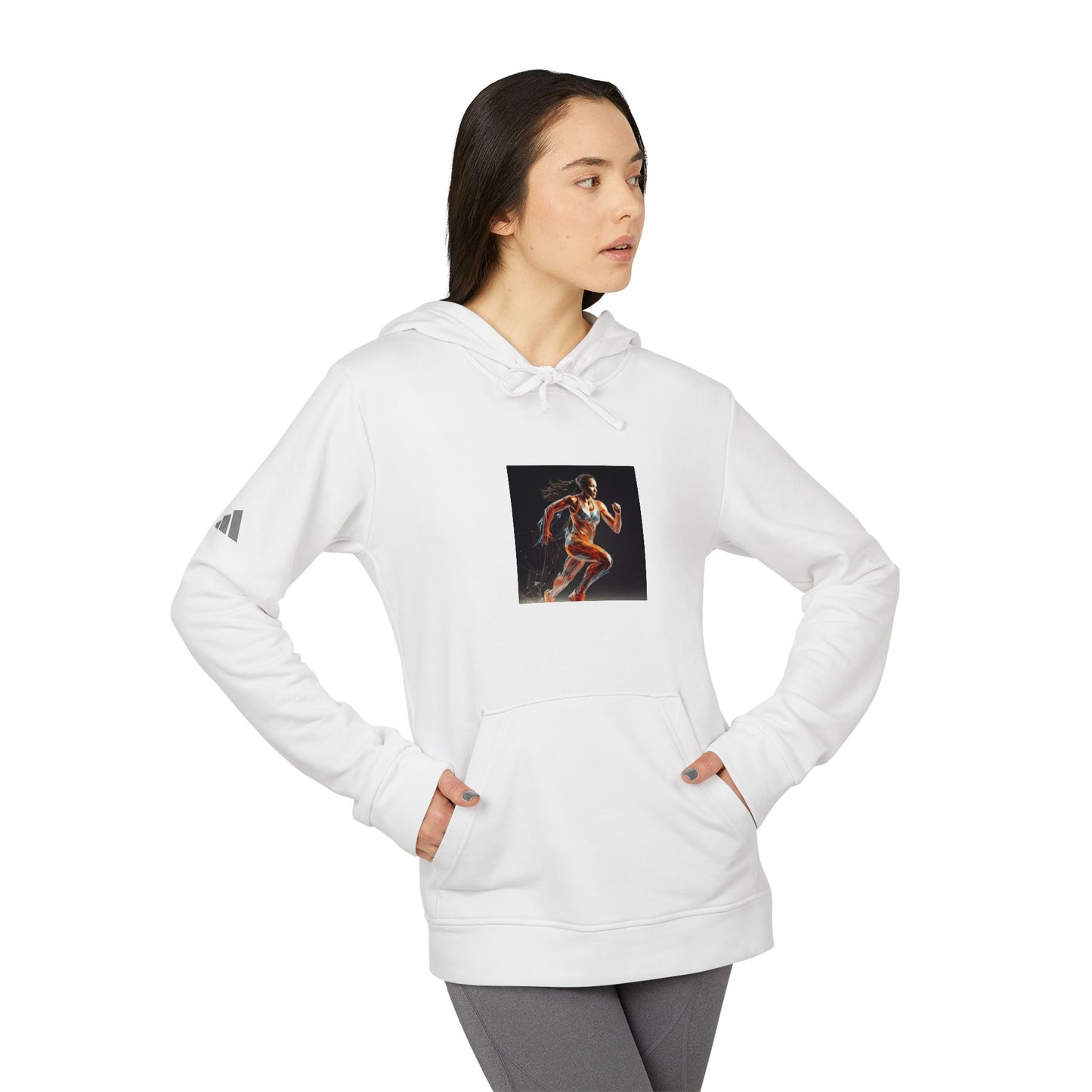 Women Adidas Unisex Fleece Hoodie