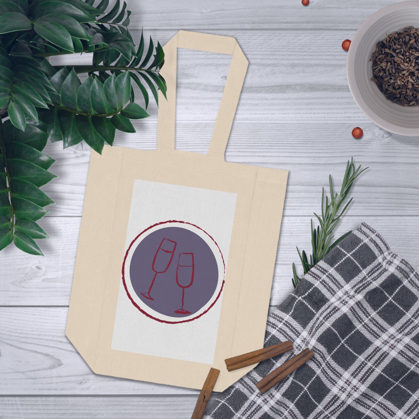 Double Wine Tote Bag