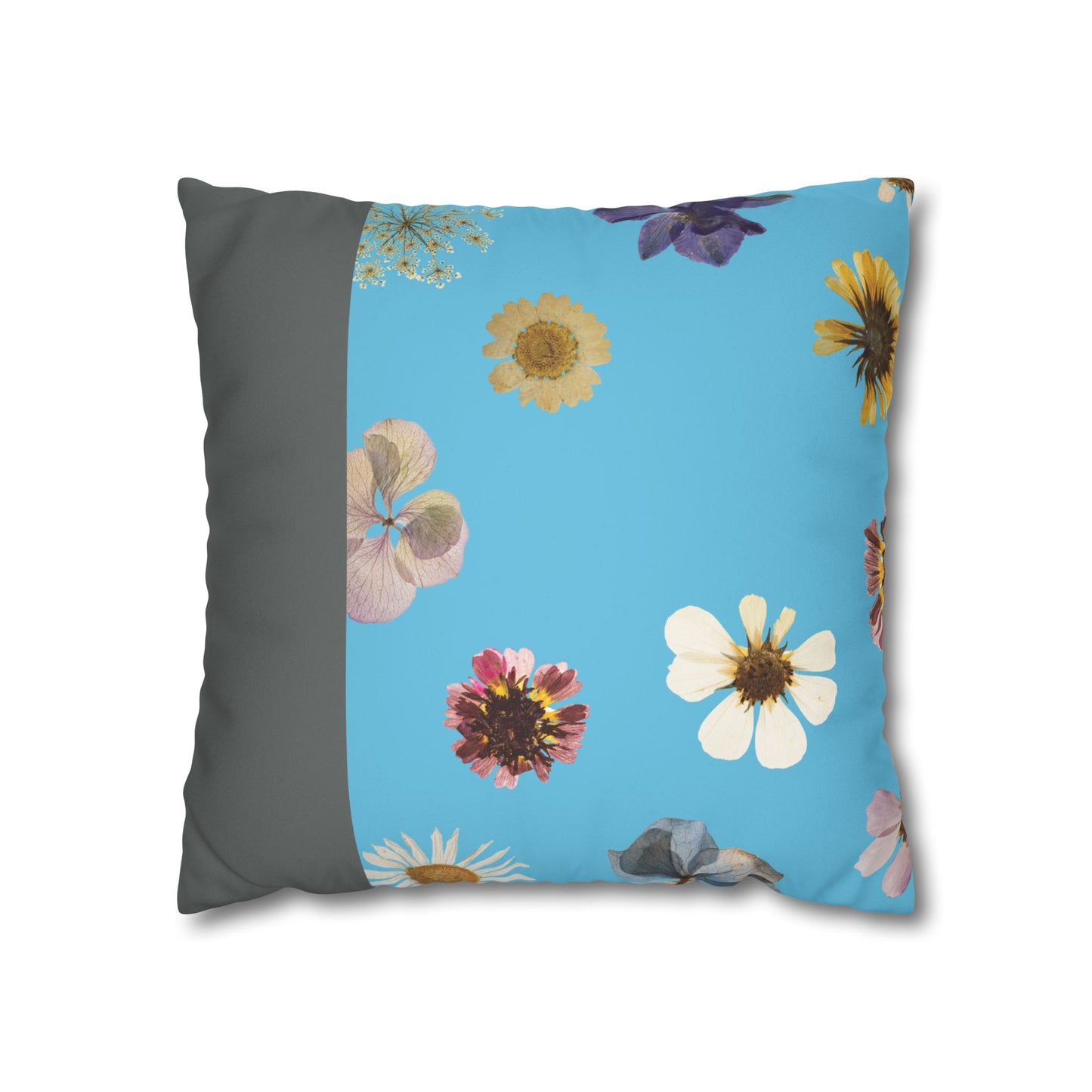 Faux Suede Square Pillowcase