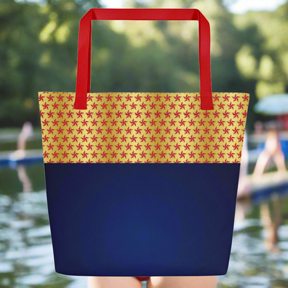 “America the Beautiful” All-Over Print Large Tote Bag