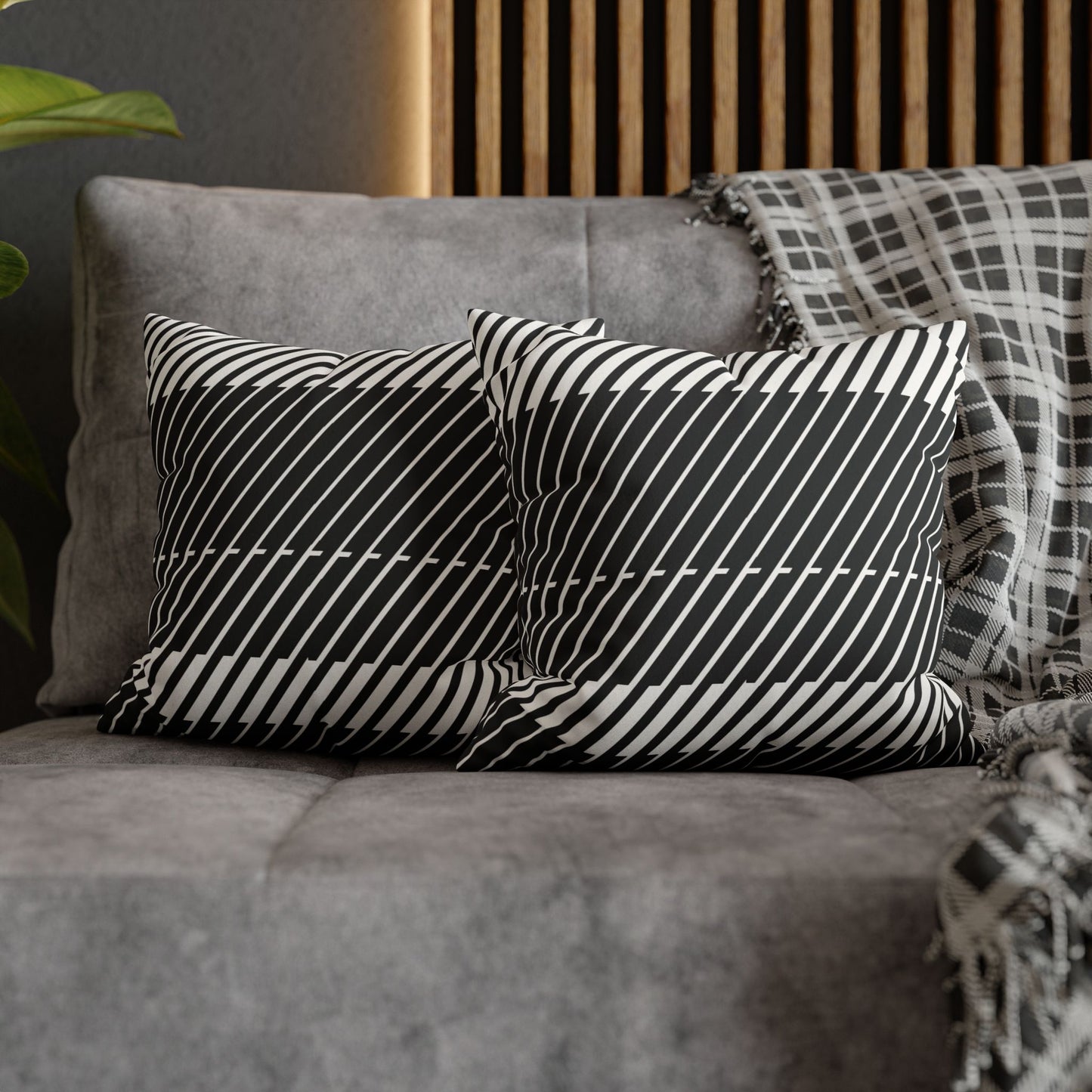 Faux Suede Square Pillowcase