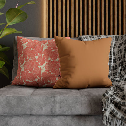 Faux Suede Square Pillowcase
