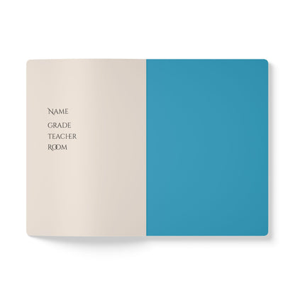 Aqua Blue Softcover Notebook