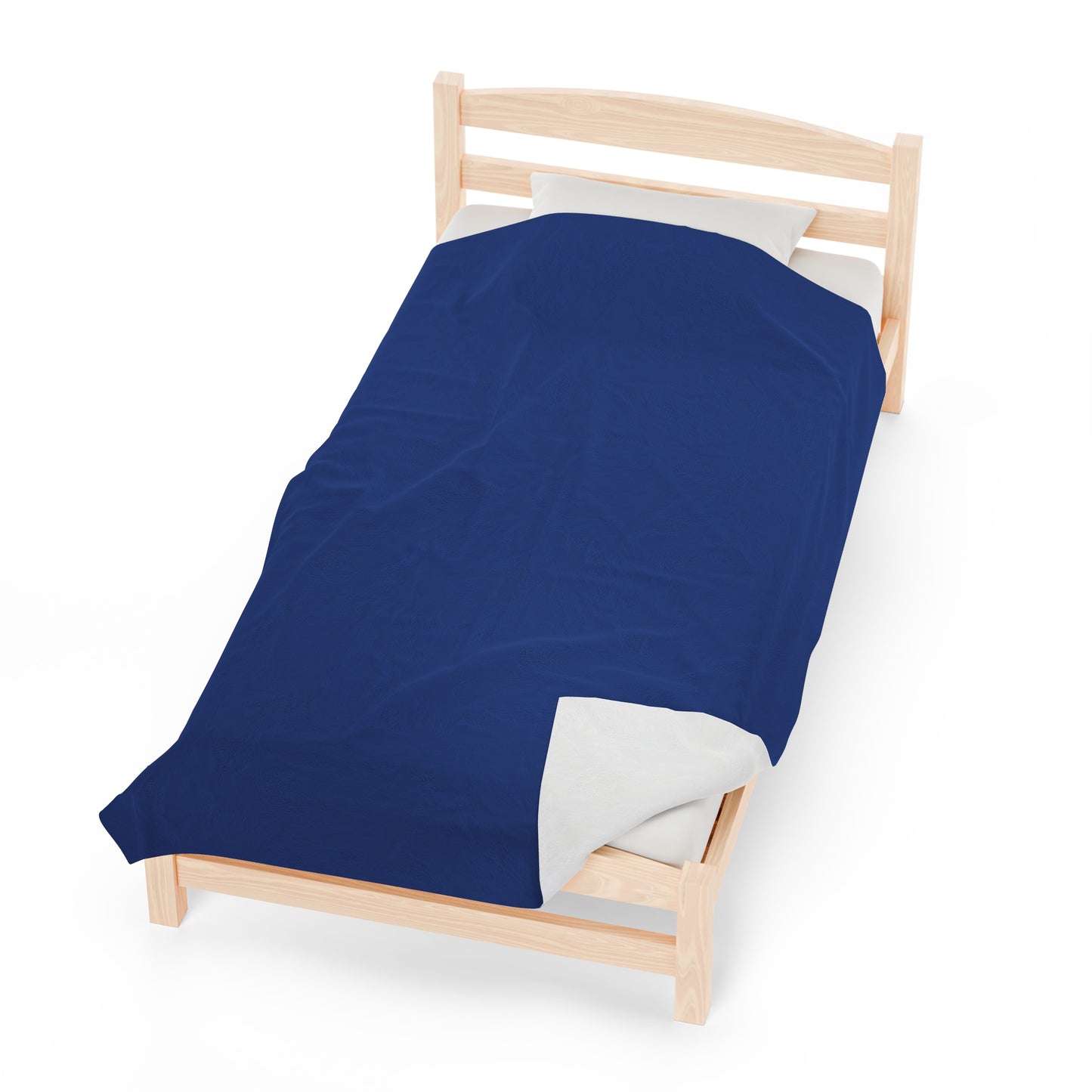 Blue Velveteen Plush Blanket
