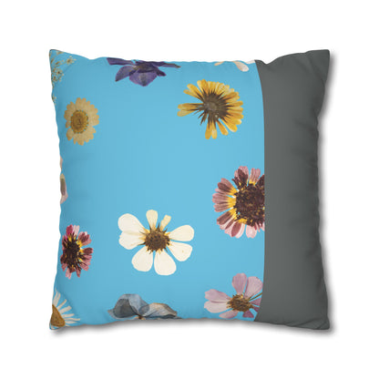 Faux Suede Square Pillowcase