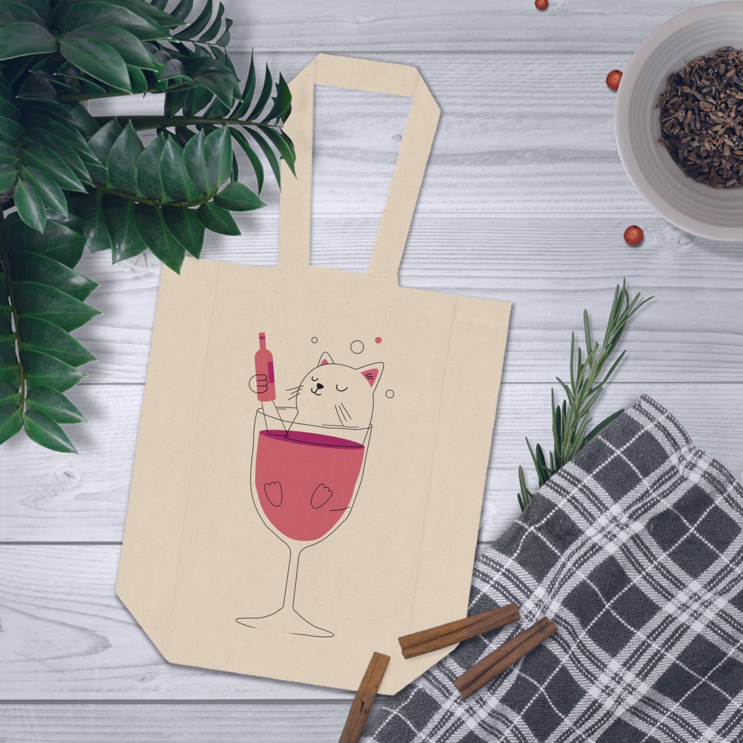 Double Wine Tote Bag