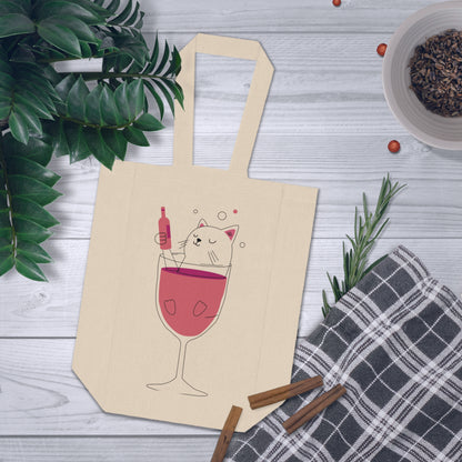 Double Wine Tote Bag