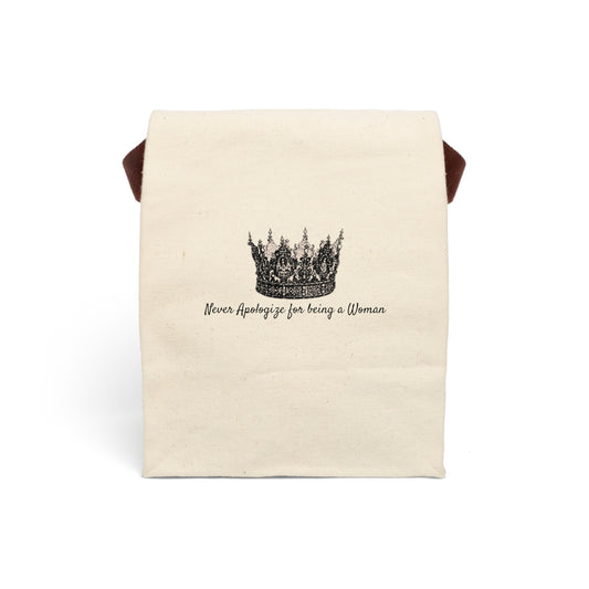 Canvas Lunch Bag With Strap