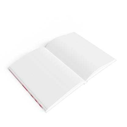 Blue & Pink Rose Blooming Journal Book - Blank