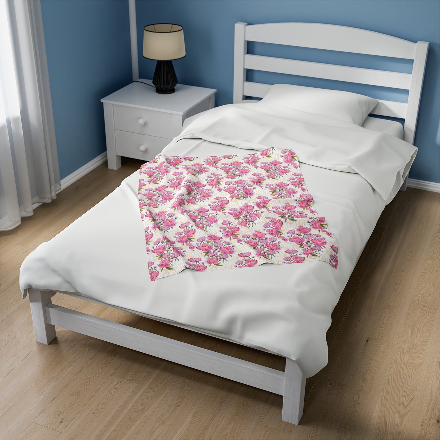 Roses Velveteen Plush Blanket