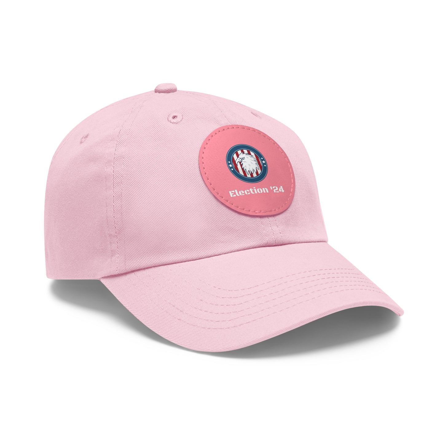 Hat with Leather Patch (Round)