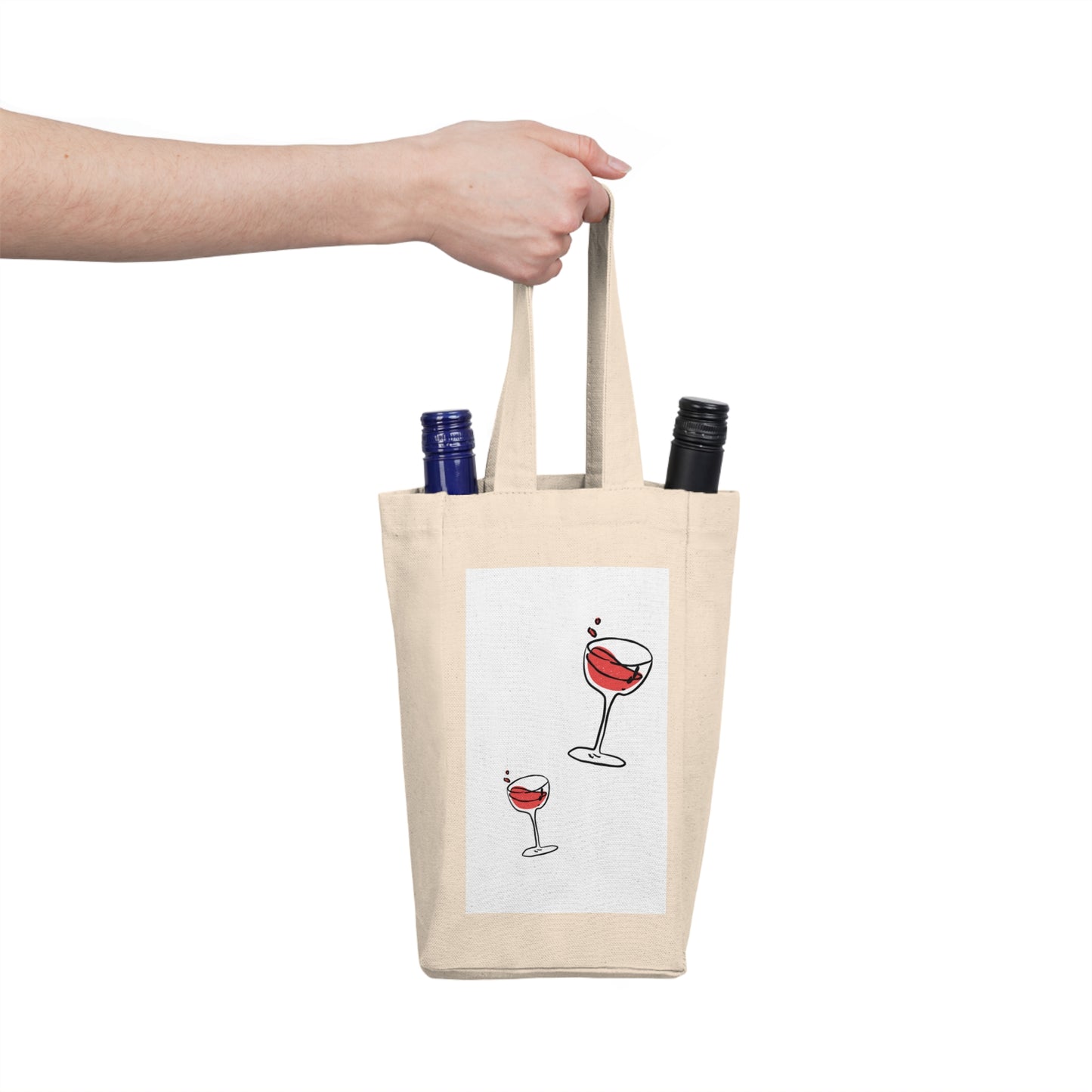 Double Wine Tote Bag