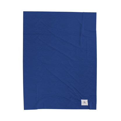 Blue Velveteen Plush Blanket