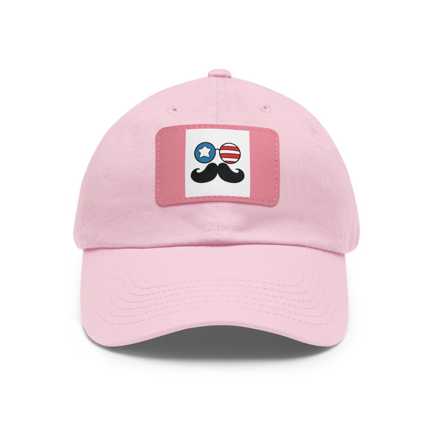 Dad Hat with Leather Patch (Rectangle)