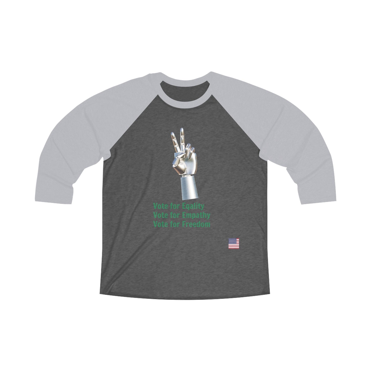 Unisex Tri-Blend 3\4 Raglan Tee