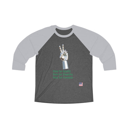 Unisex Tri-Blend 3\4 Raglan Tee