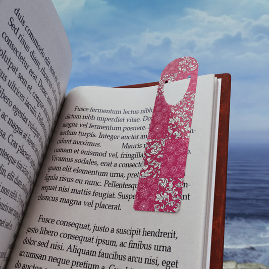 Fuschia Patchwork Bookmark