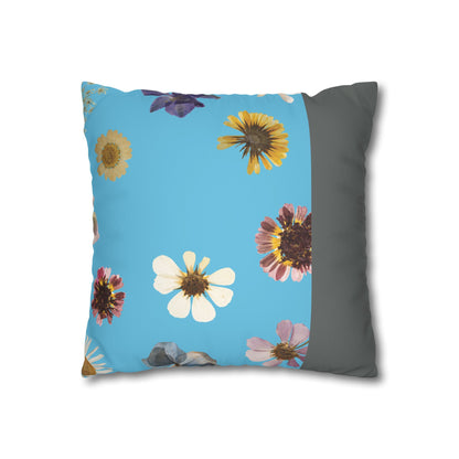 Faux Suede Square Pillowcase