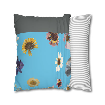 Faux Suede Square Pillowcase