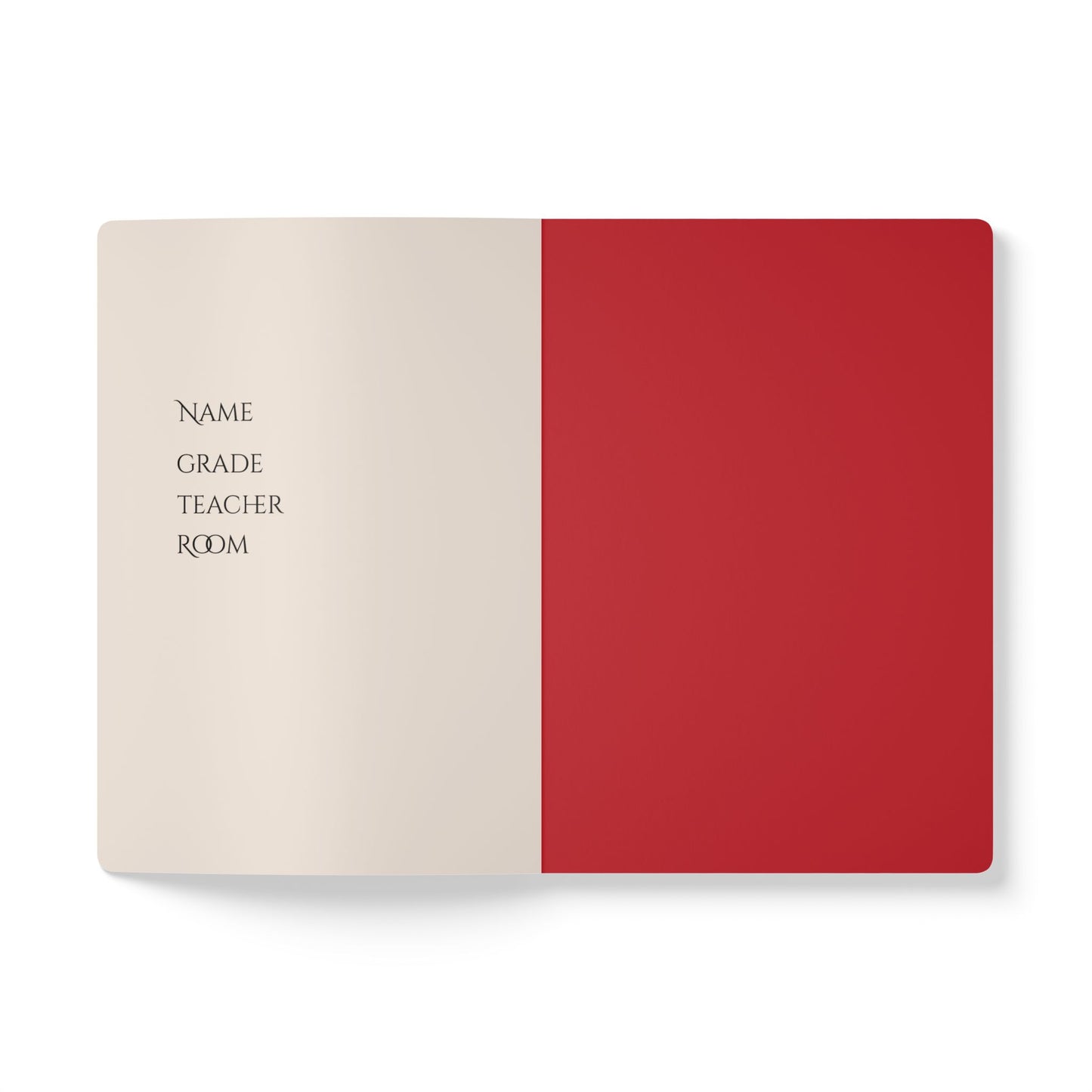 Fire Engine Red Softcover Notebook