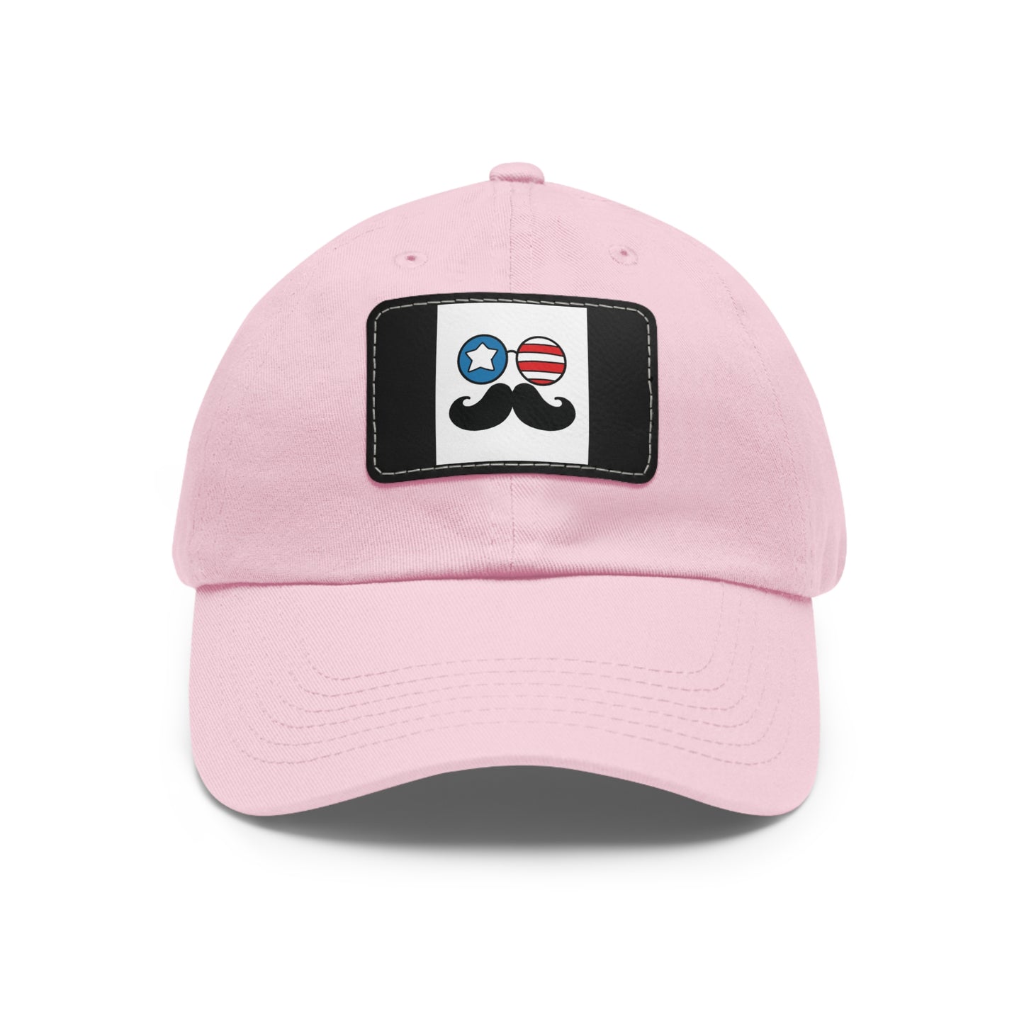 Dad Hat with Leather Patch (Rectangle)