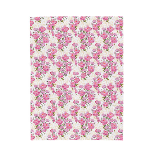 Roses Velveteen Plush Blanket