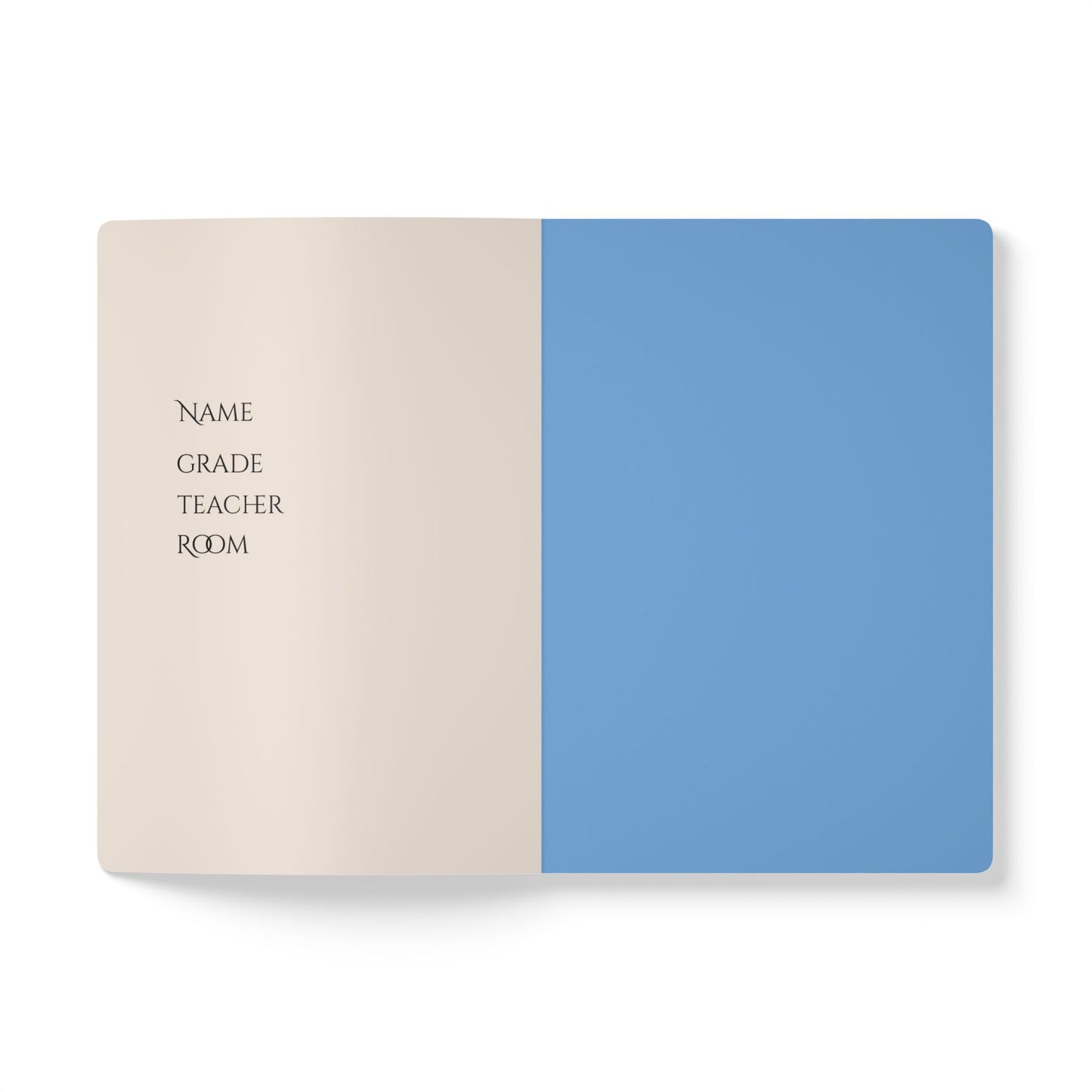 English Softcover Notebook